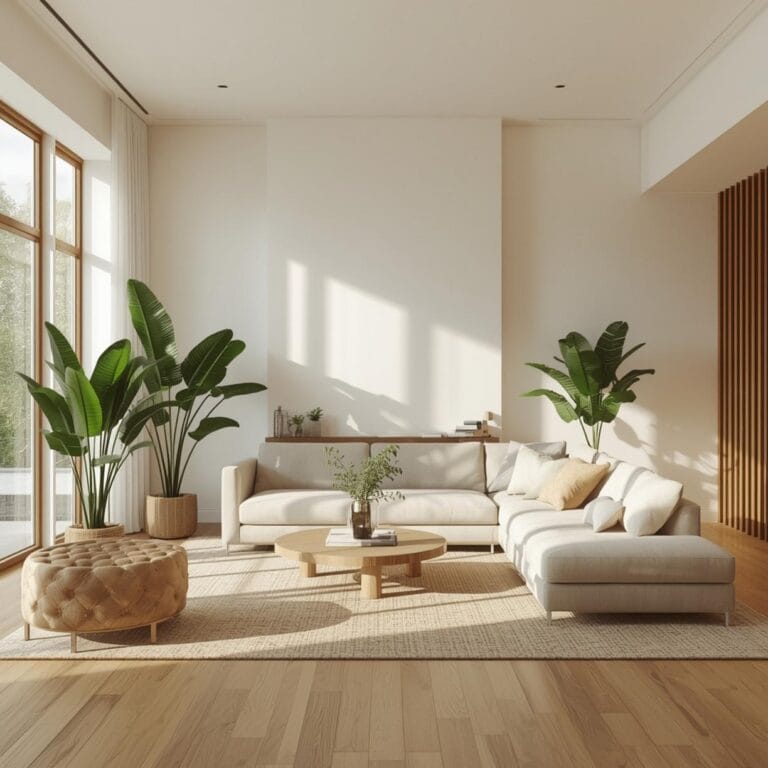 Gray and Beige Living Room Ideas final look
