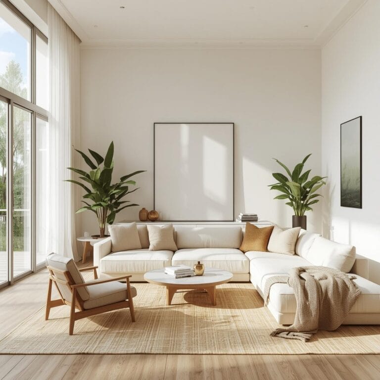 Living Room Colors with Black Sofa final look
