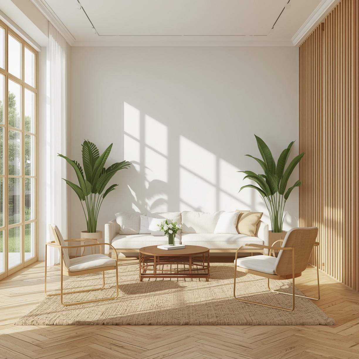 Living Room Rug Layout Ideas final look