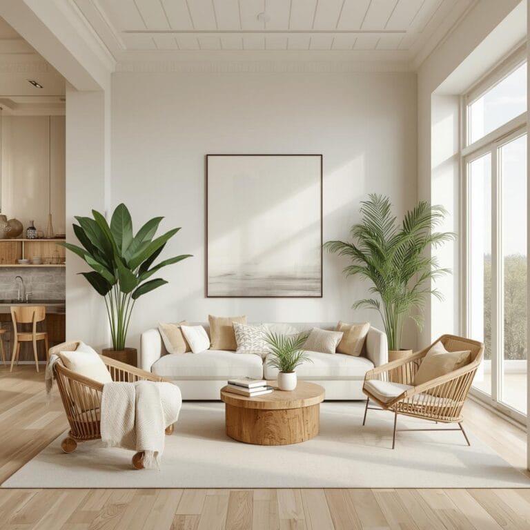 Wall Decals for Living Room final look
