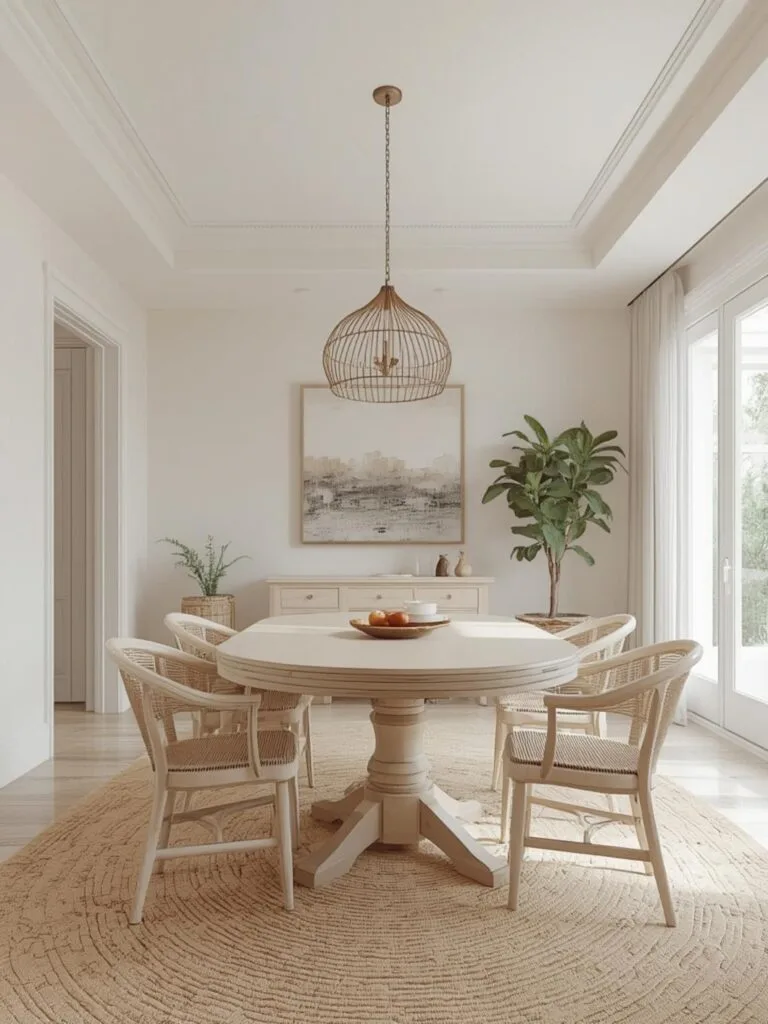 Beachy Dining Room Sets final look