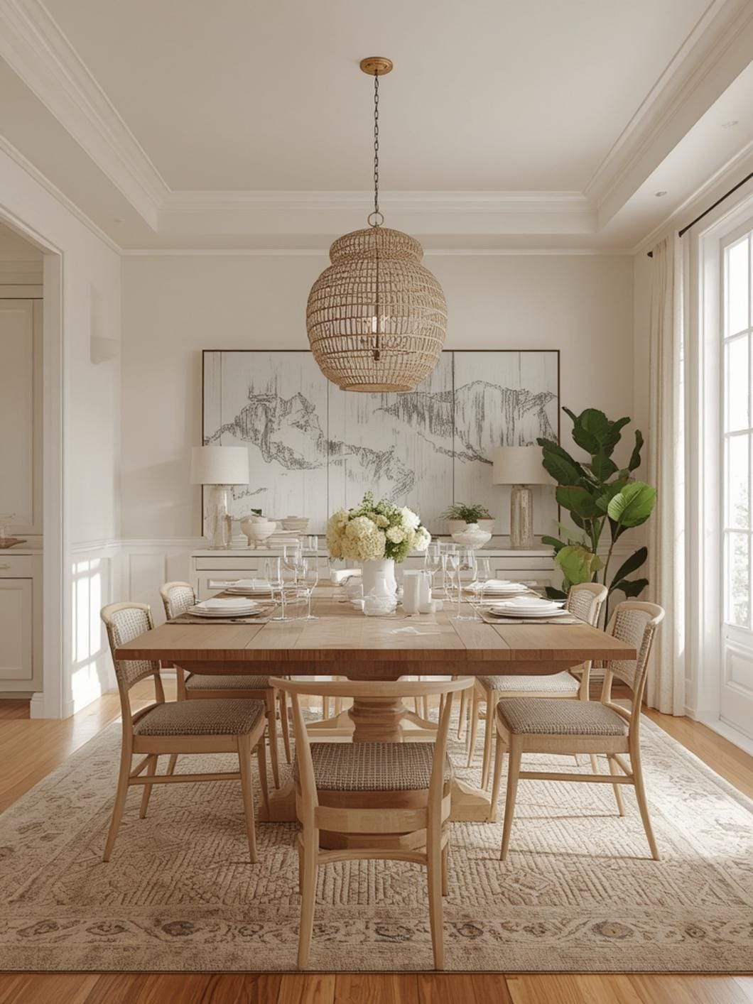 Coastal Dining Room Sets final look