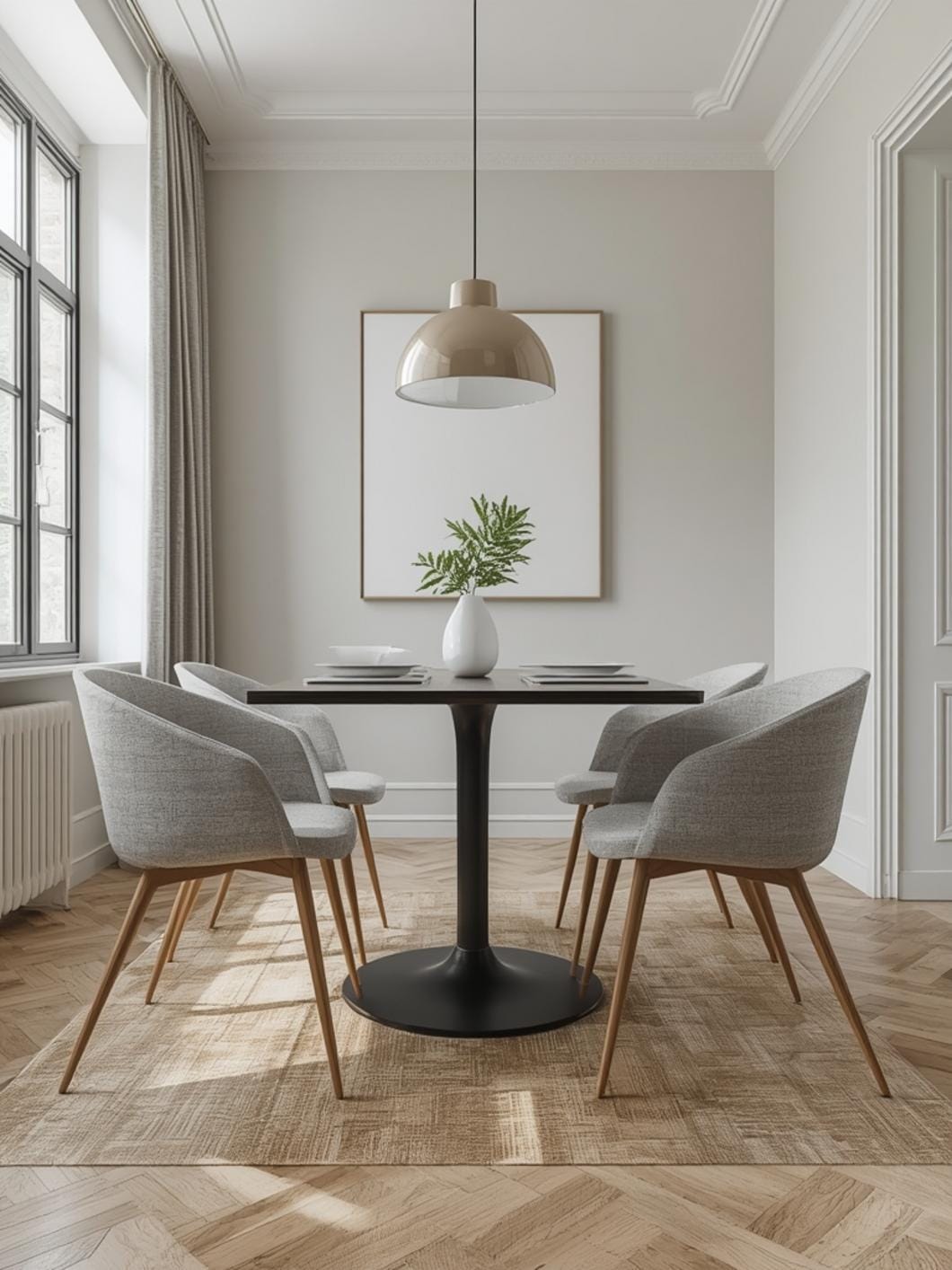 Grey Dining Chairs Set of 4 final look