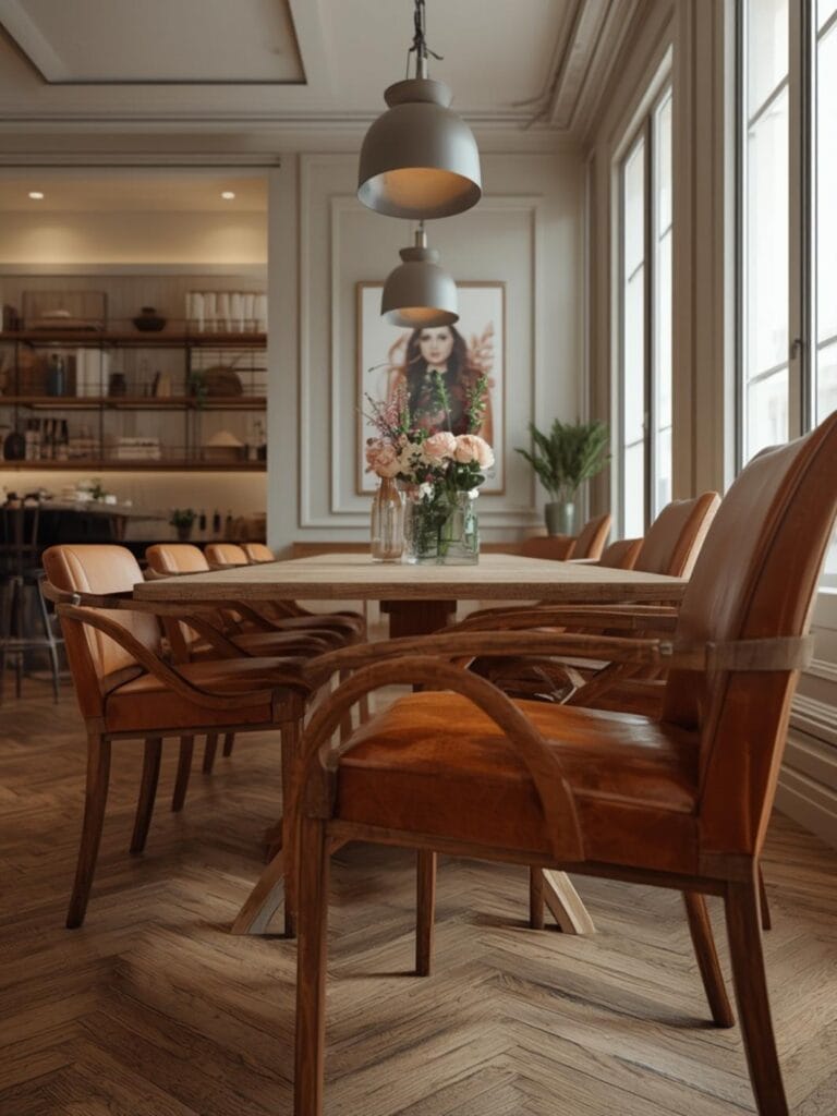 Leather Dining Chairs Set of 6 final look
