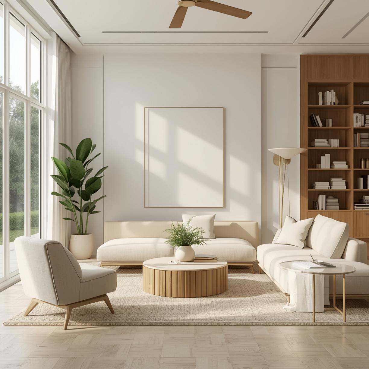 Living Room Layout with Fireplace final look