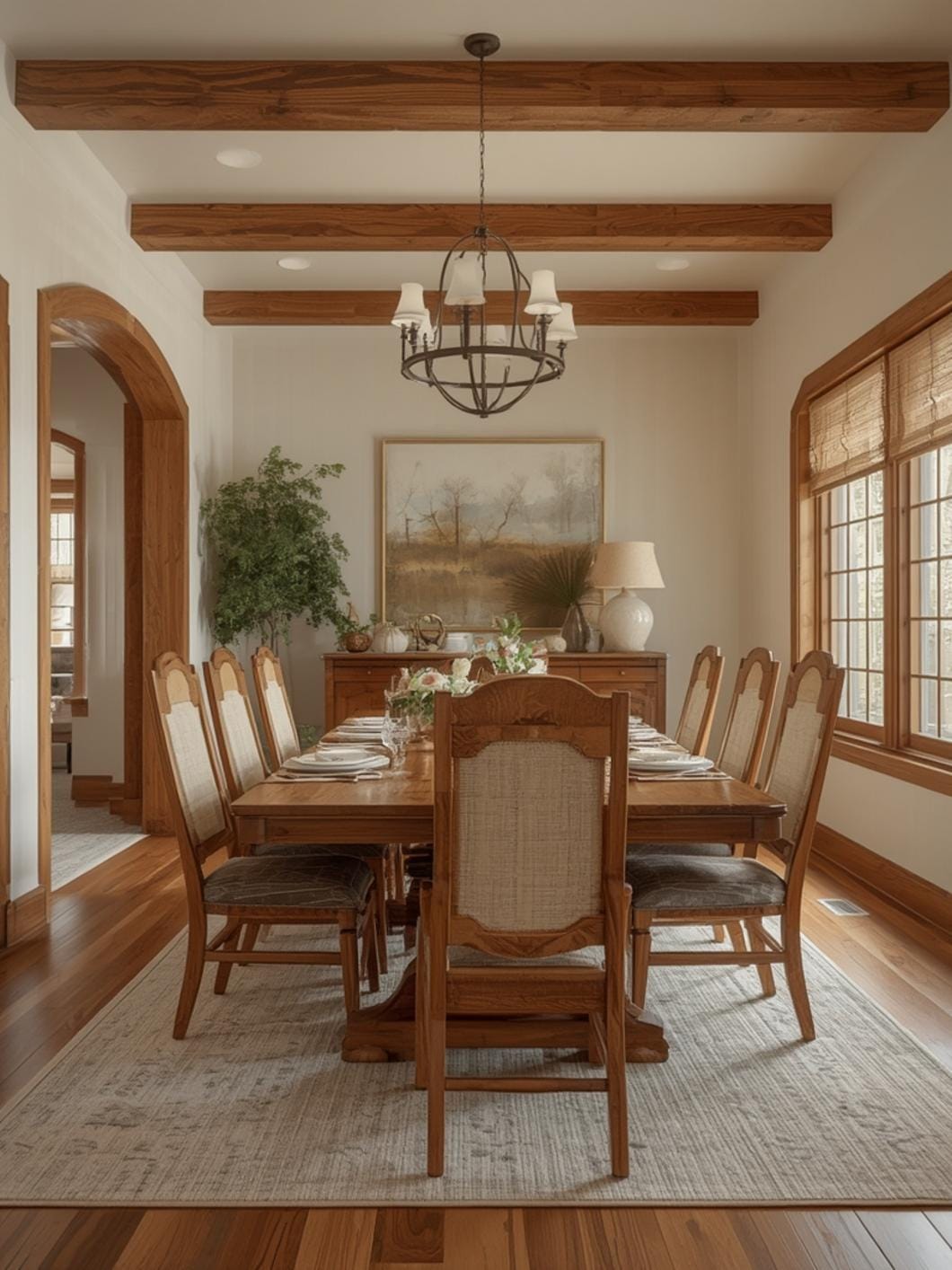 Mission Style Dining Room Sets final look