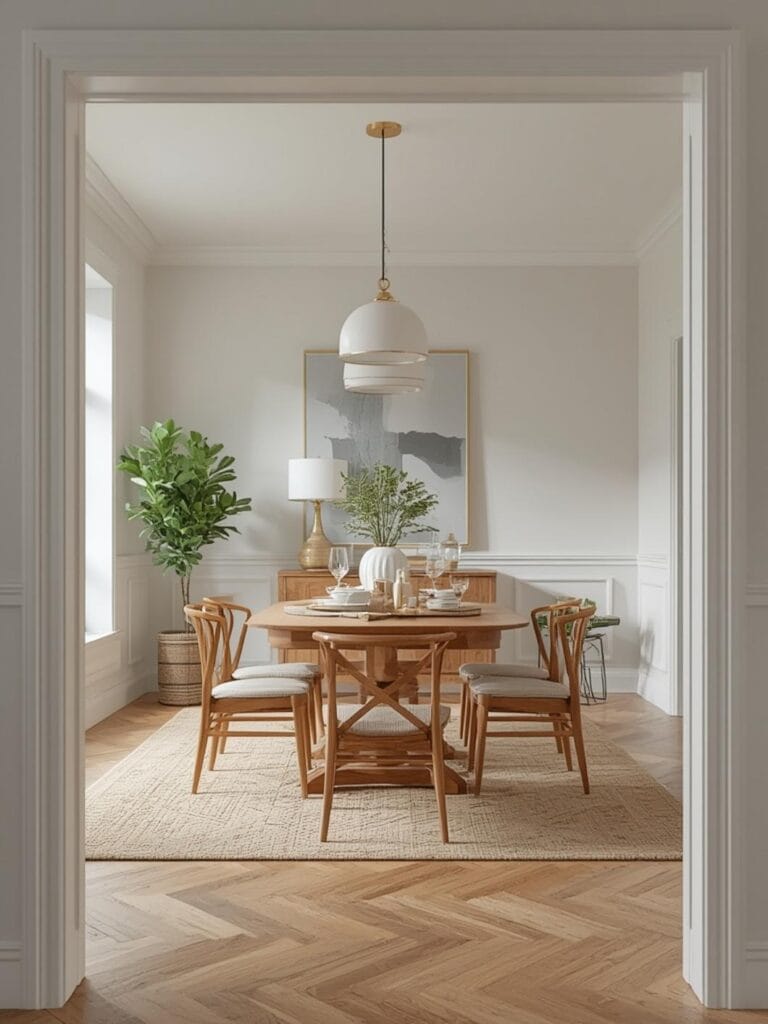 Painting a Dining Room Set Guide final look