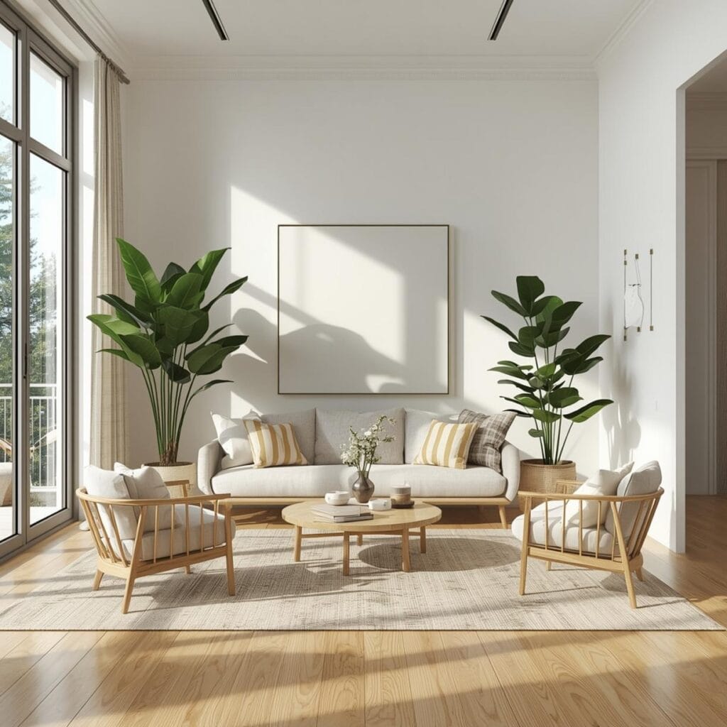 Rustic Living Room Fireplace Ideas final look