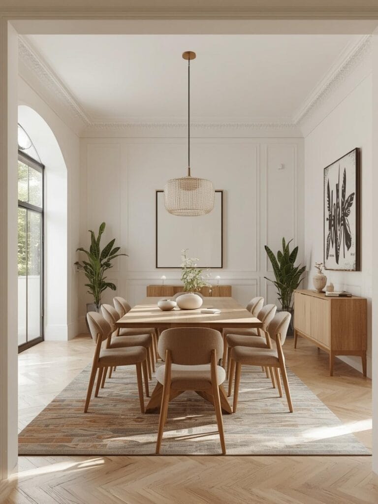 Space Planning for Dining Room Furniture final look