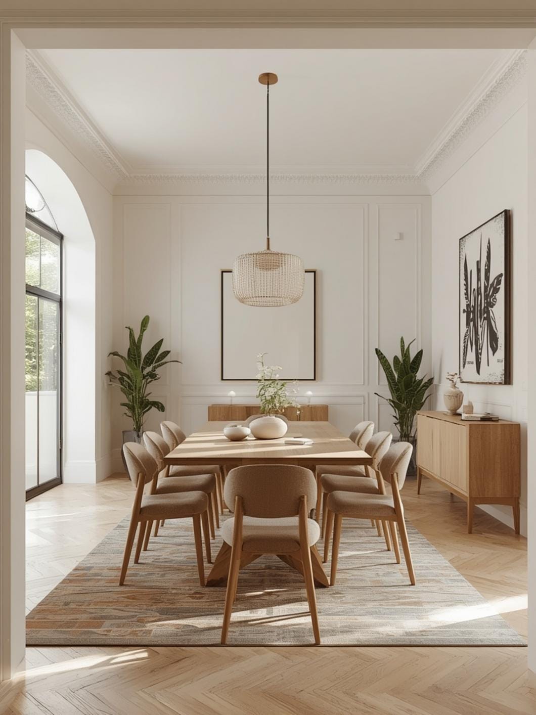 Space Planning for Dining Room Furniture final look