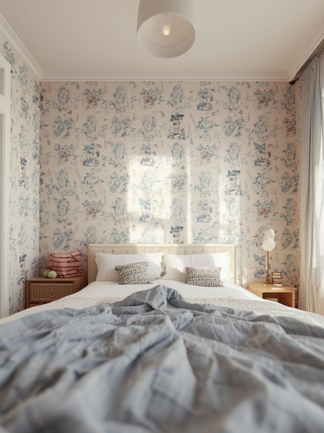 kids room wallpaper final look