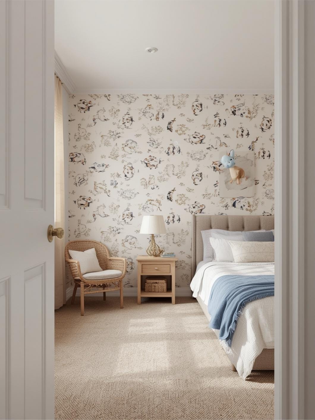wallpaper for kids room final look