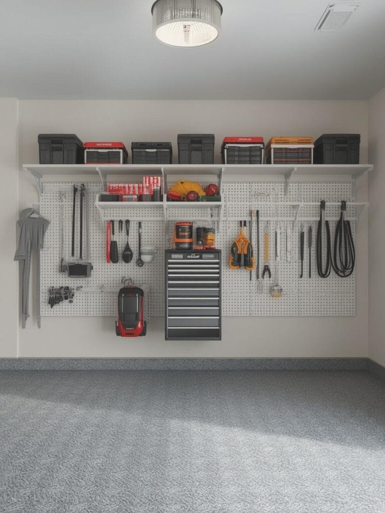best garage wall organization system final look
