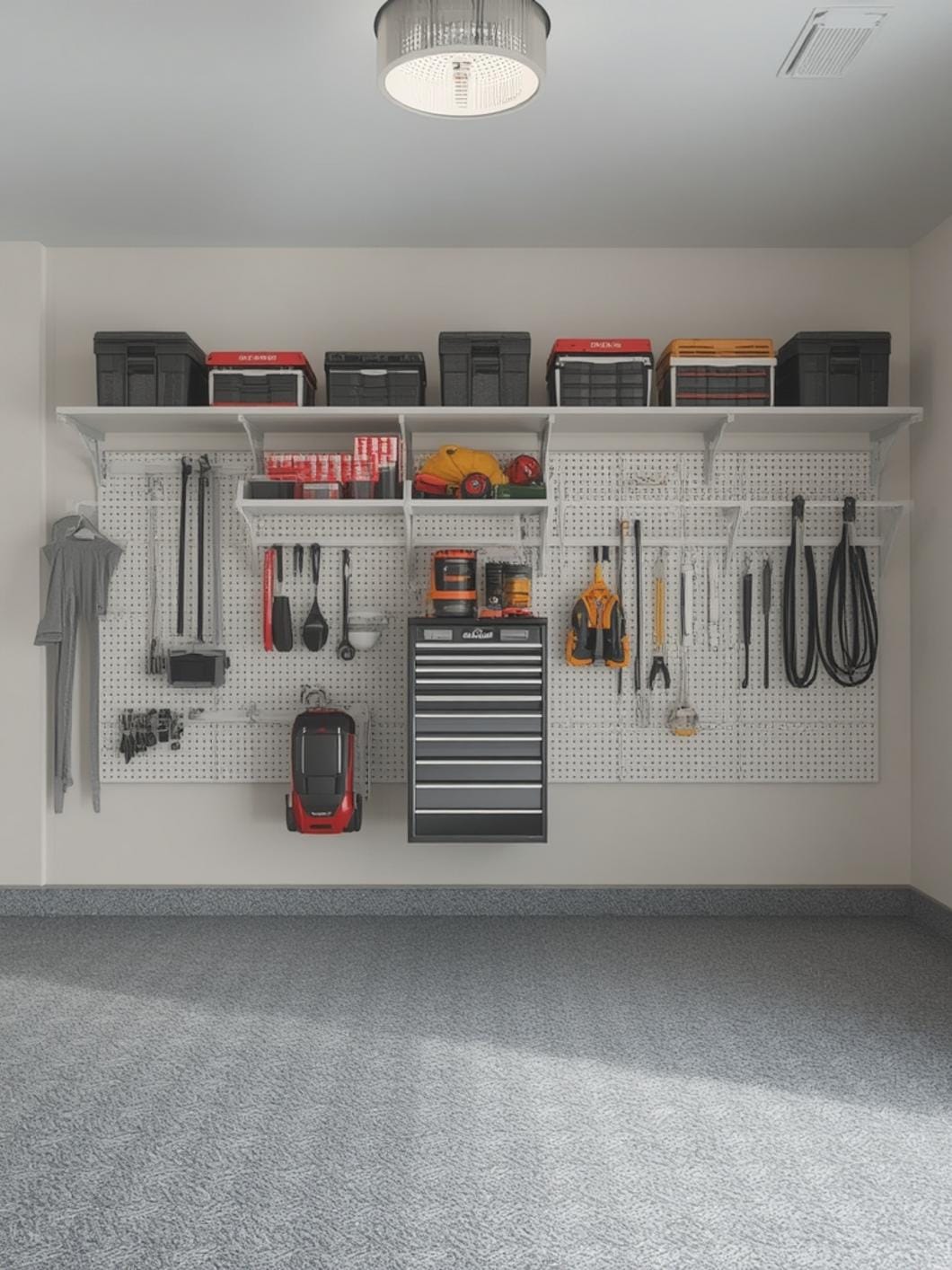 best garage wall organization system final look