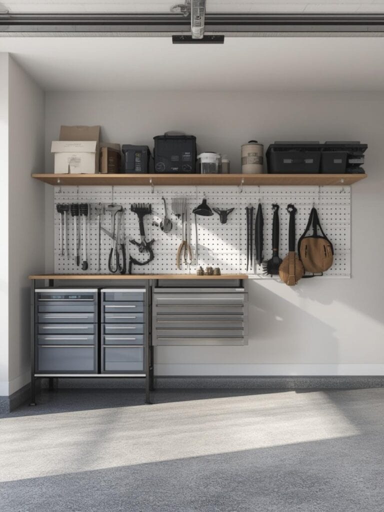 best garage wall organizer final look