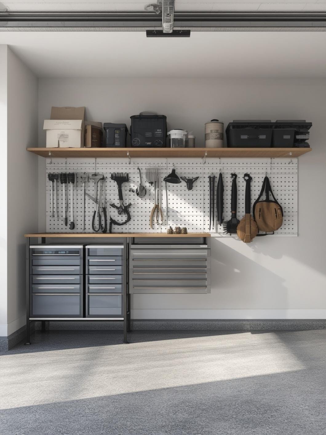 best garage wall organizer final look