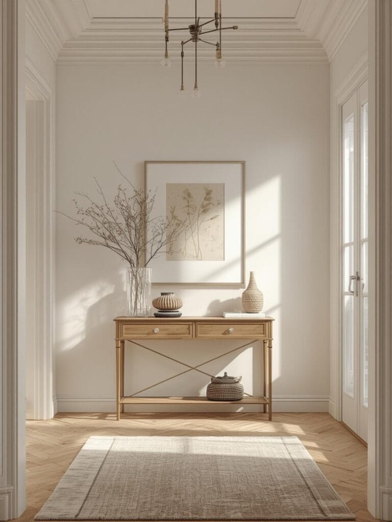 decorative entryway table final look