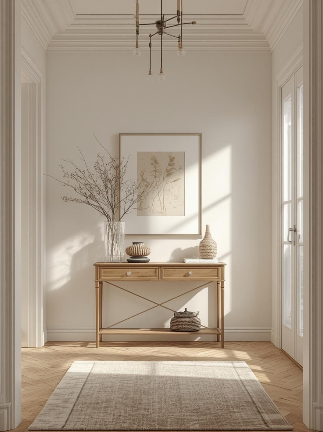 decorative entryway table final look