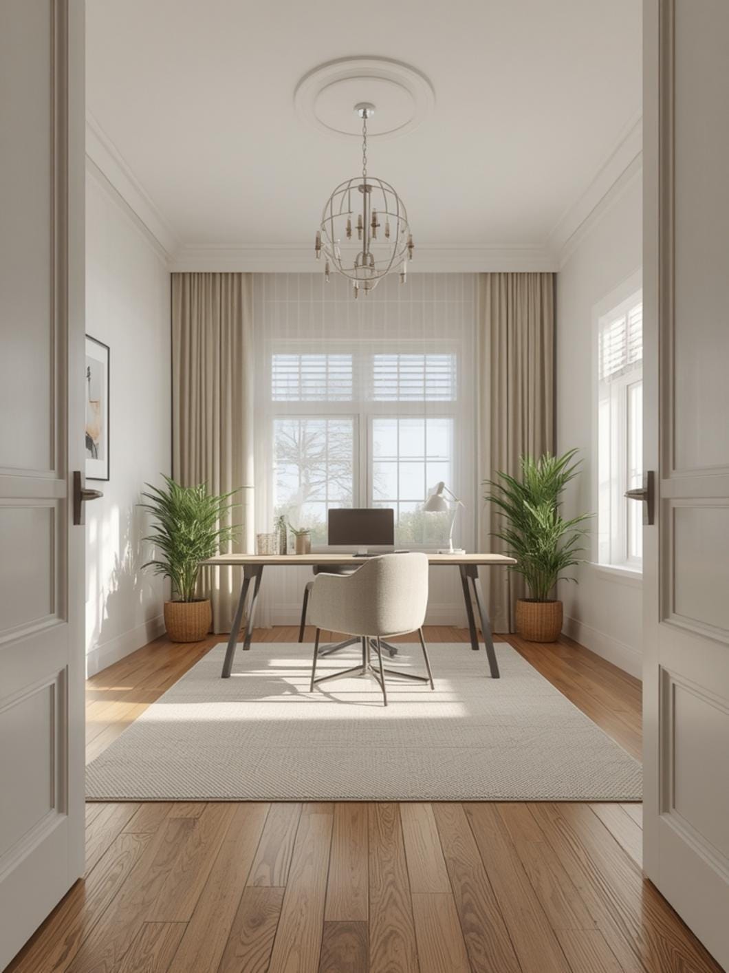 home office decor final look