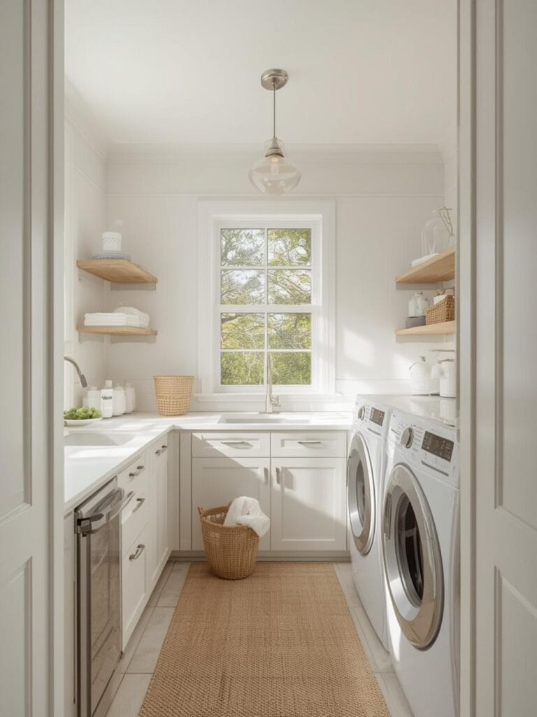 l shaped laundry room ideas final look