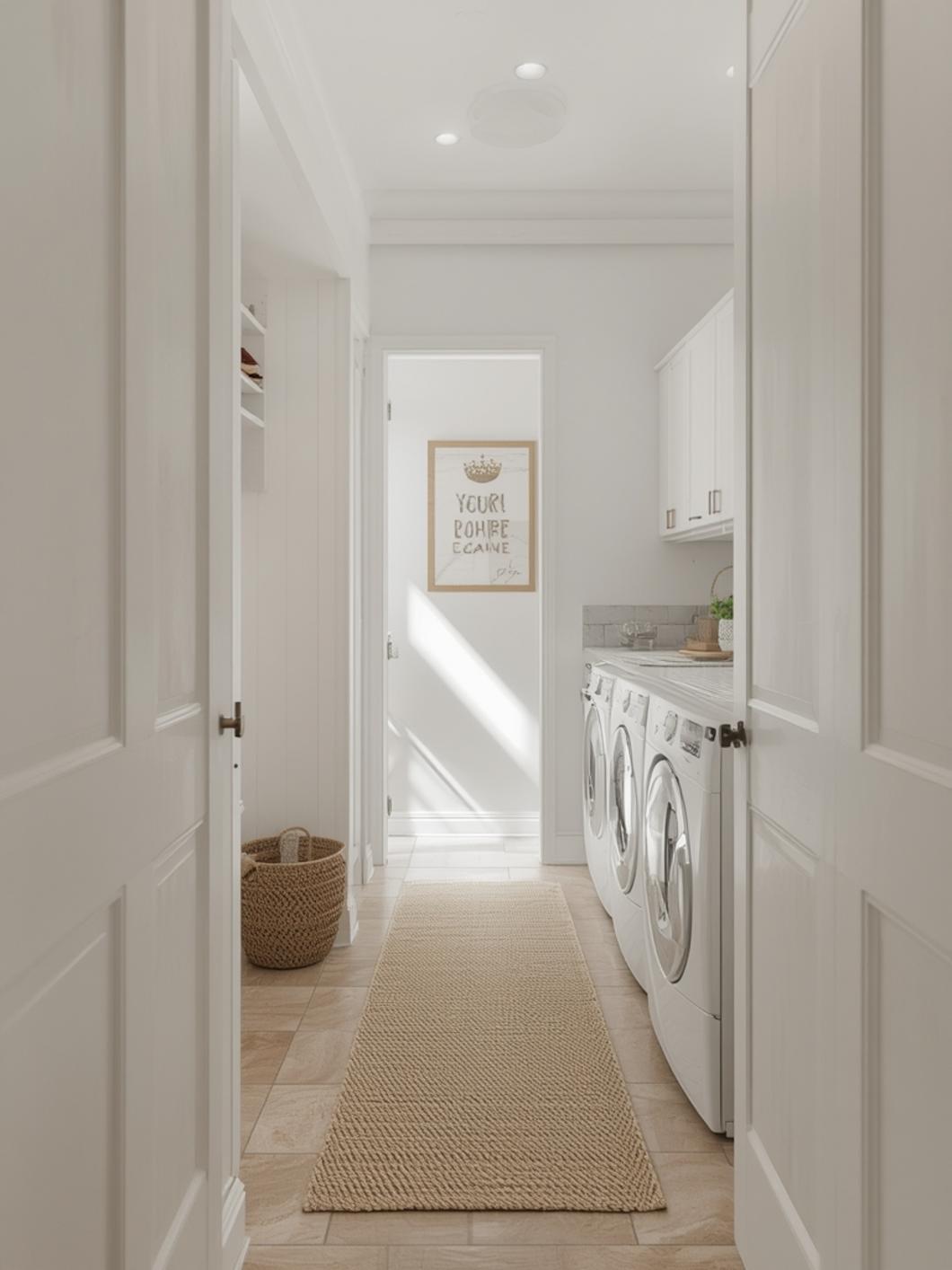 laundry room accent wall ideas final look