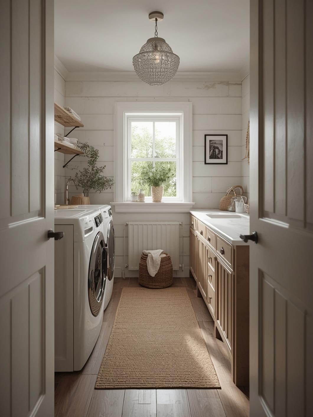 laundry room ideas rustic final look