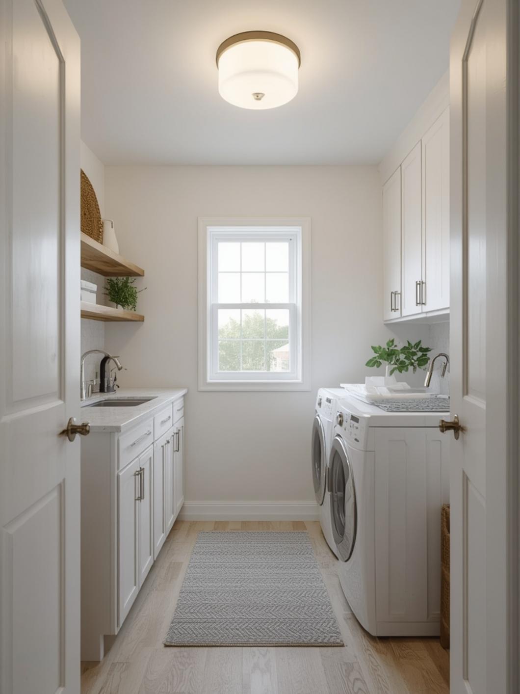laundry room light fixture ideas final look