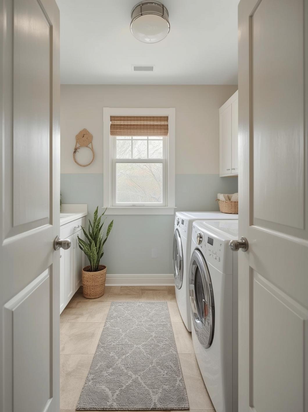 laundry room painting ideas final look