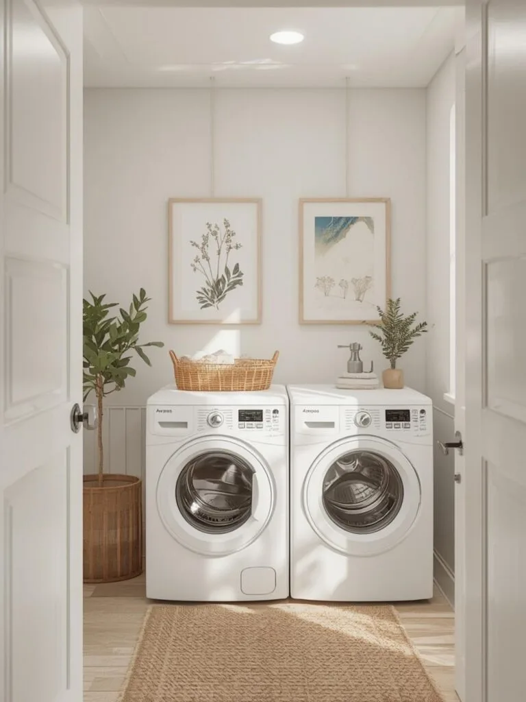 laundry room wall art ideas final look