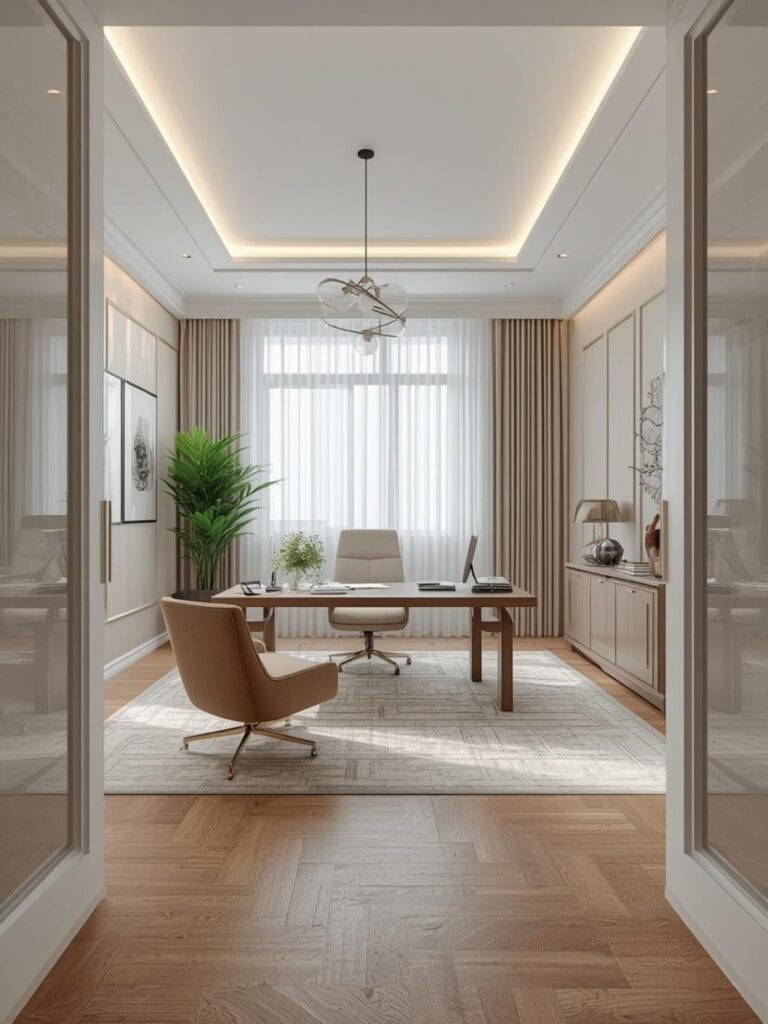 luxury modern home office ideas final look