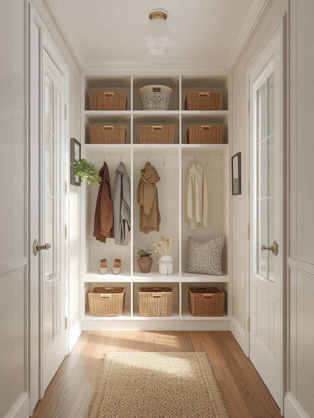 mudroom closet ideas final look