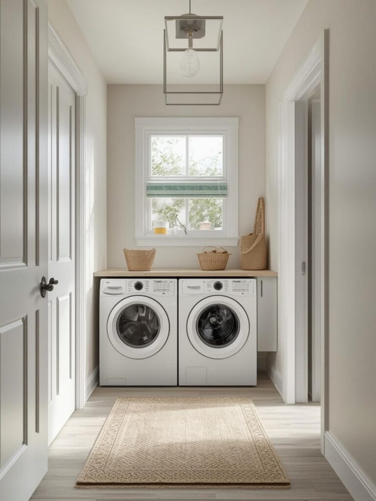 mudroom ideas with laundry final look