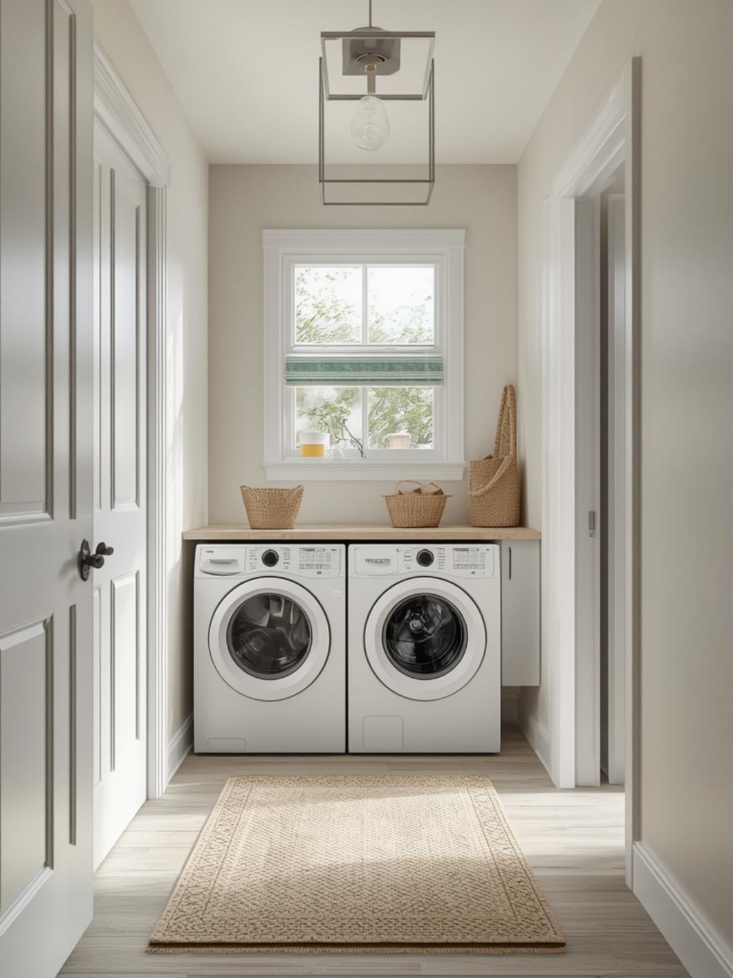 mudroom ideas with laundry final look