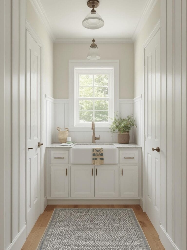 mudroom ideas with sink final look