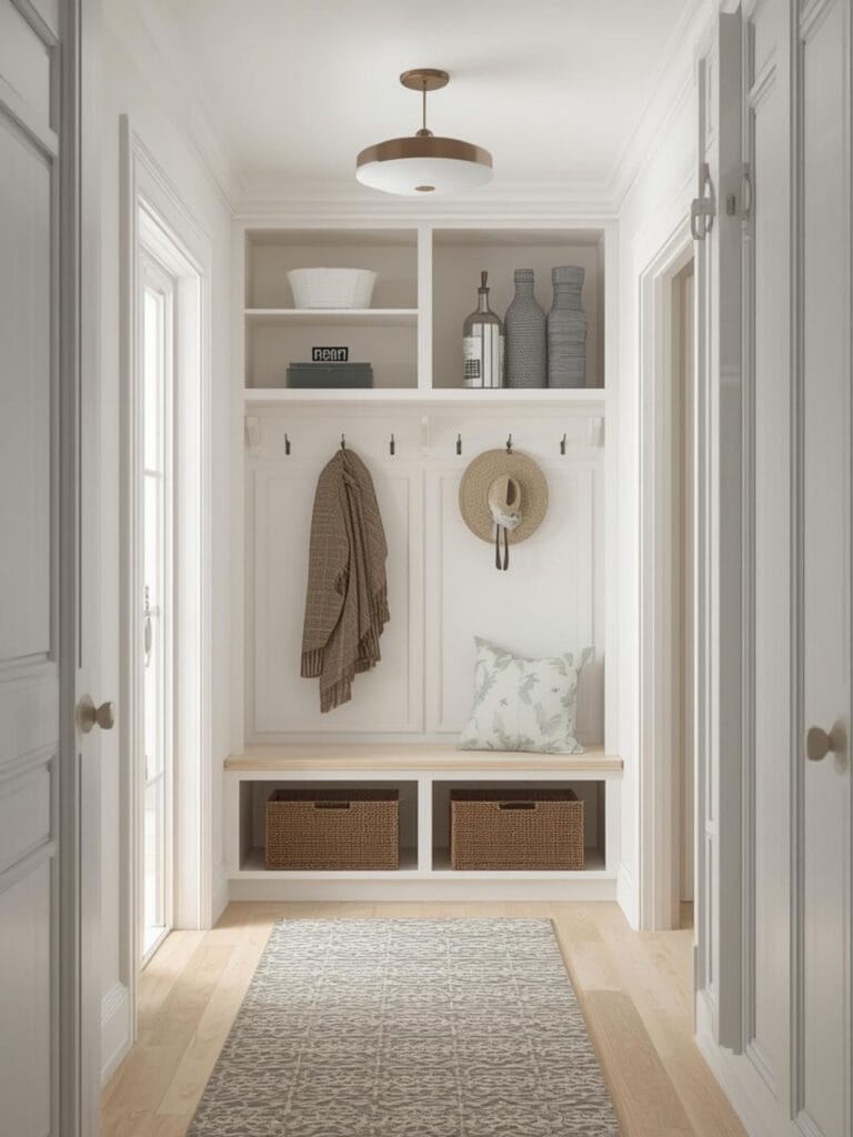 mudroom shelving ideas final look