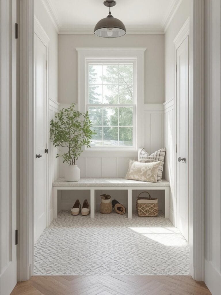 mudroom tile ideas final look