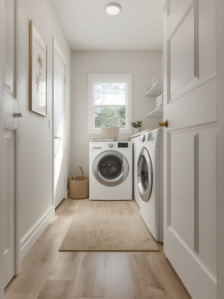 small laundry room flooring ideas final look