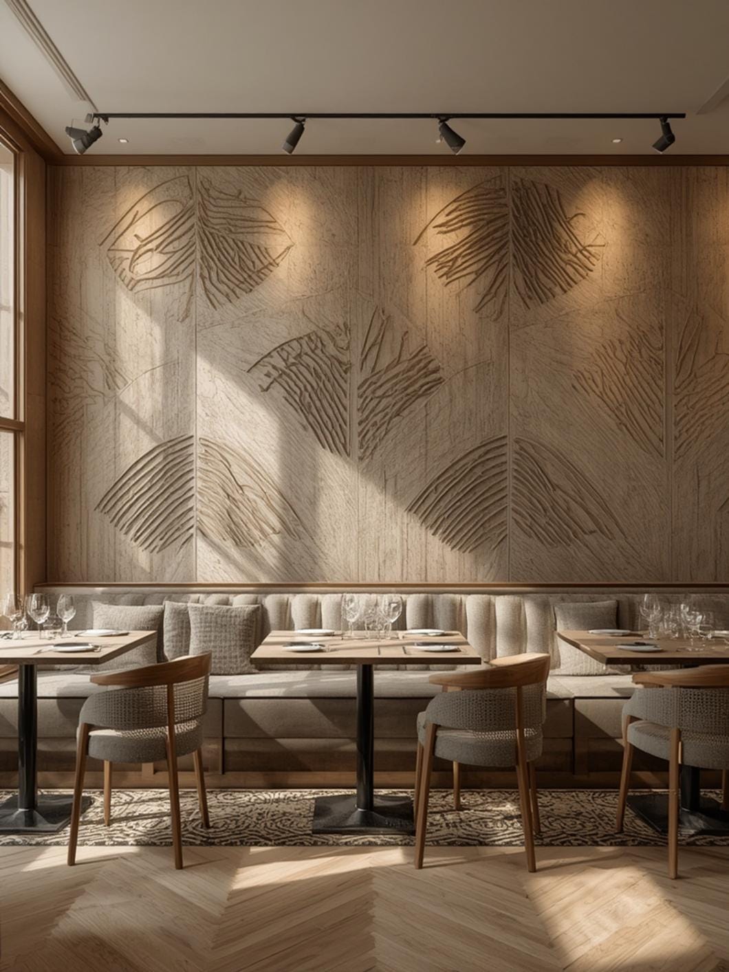 Dining & bar accent wall ideas final look