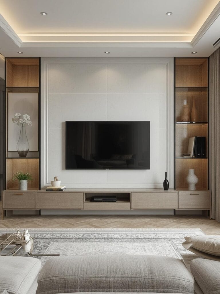 accent TV wall ideas final look