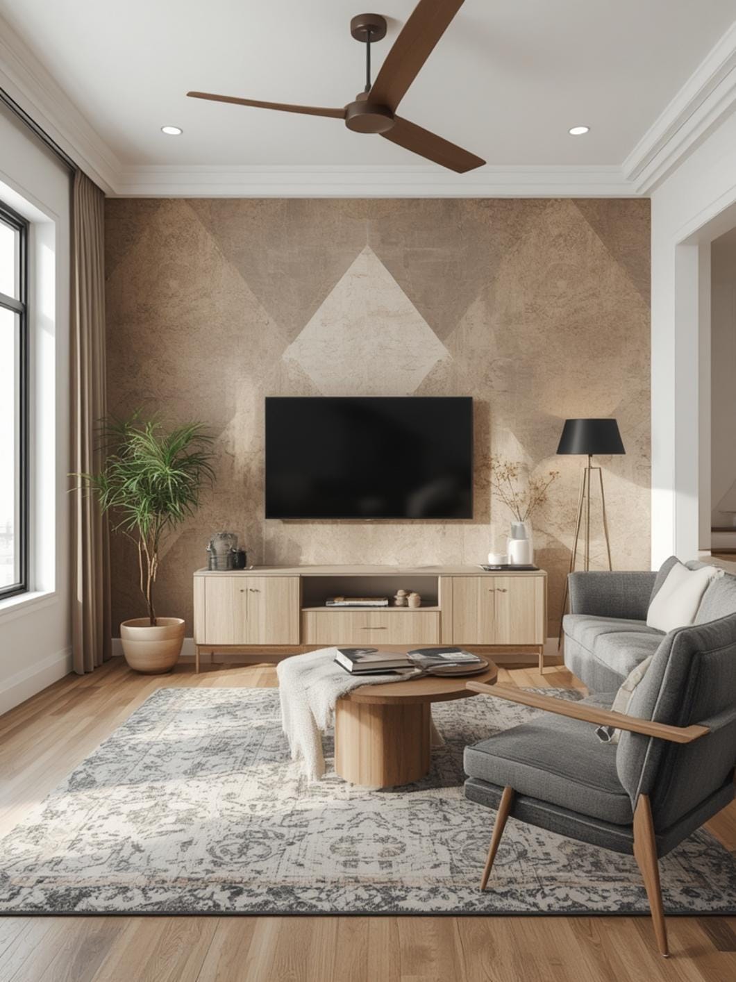 accent wall ideas for small living room final look