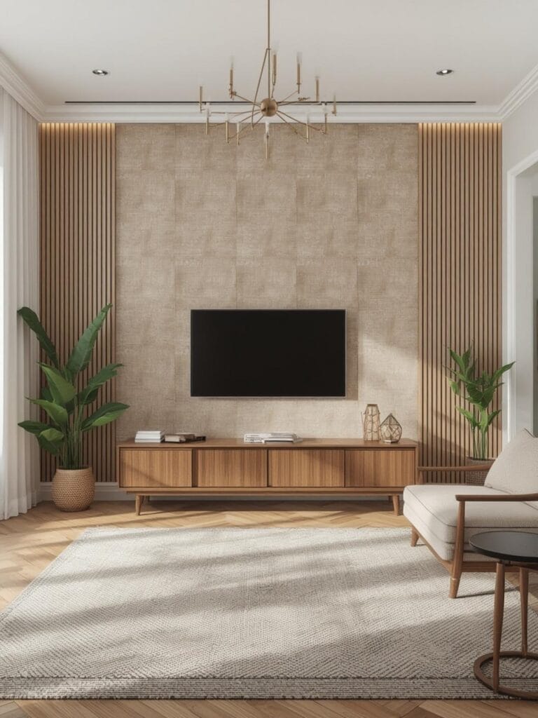 accent wall living room ideas final look