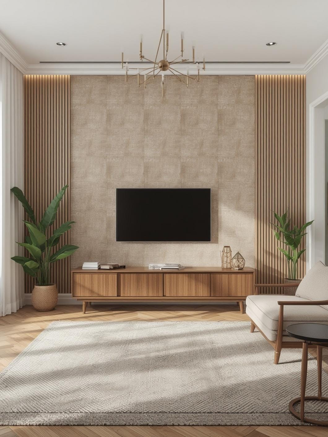 accent wall living room ideas final look