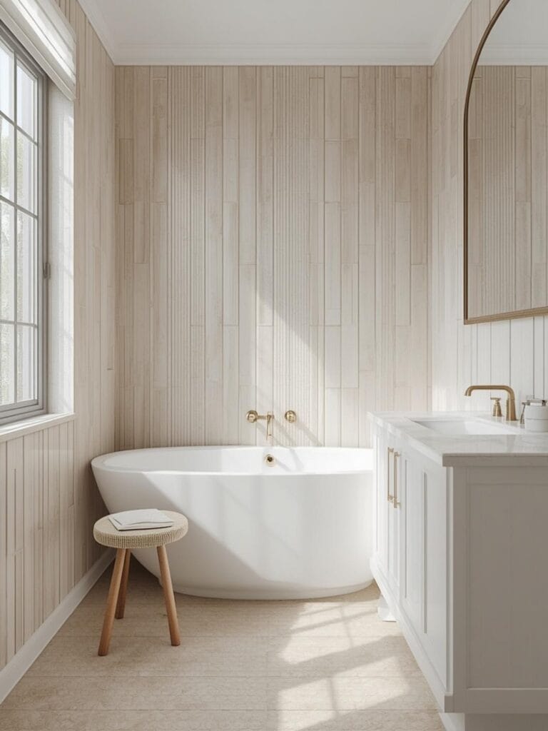bathroom tile accent wall ideas final look