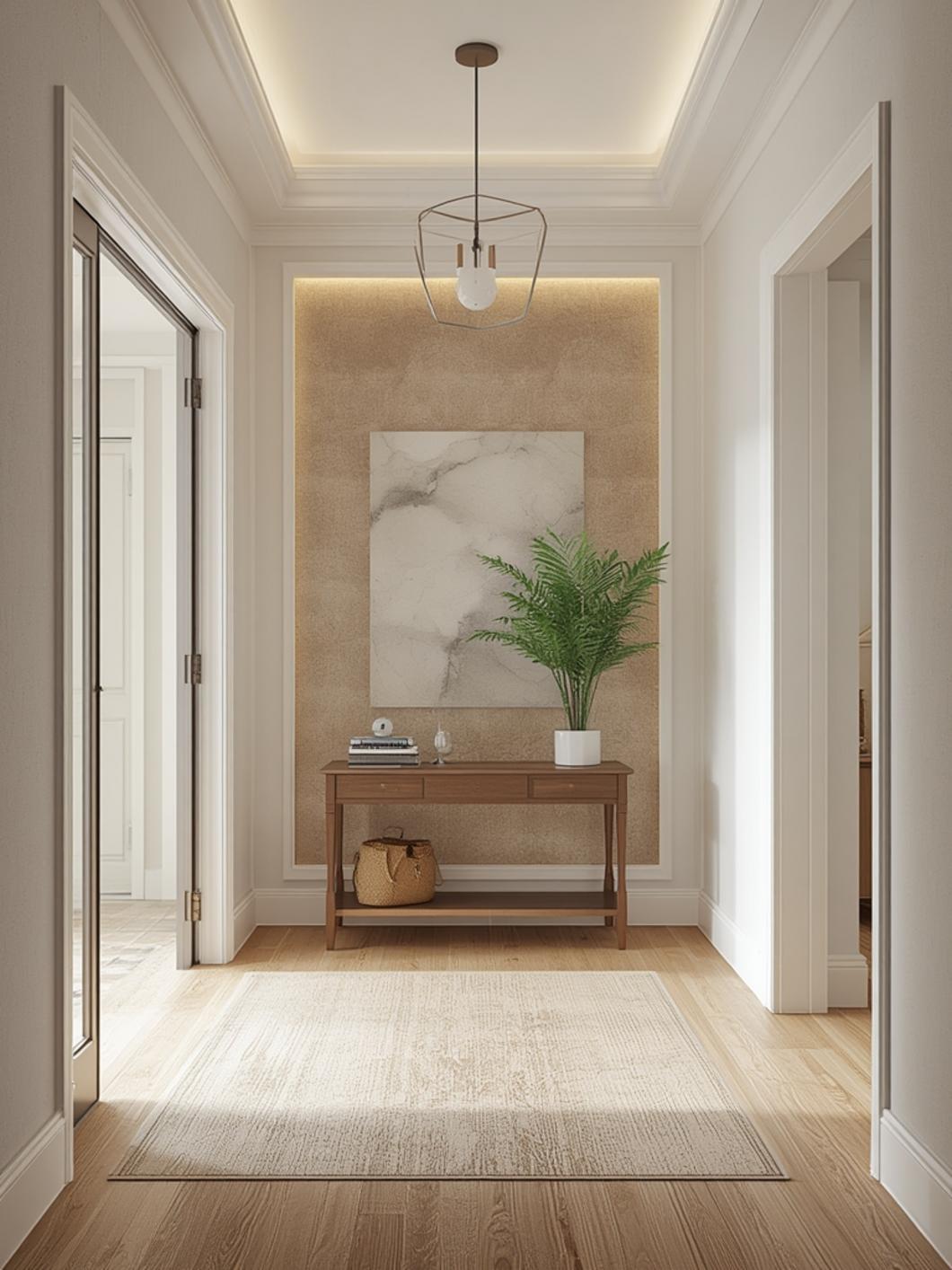 foyer accent wall ideas final look