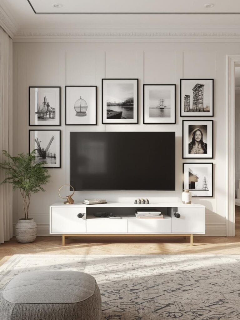 frame tv gallery wall ideas final look