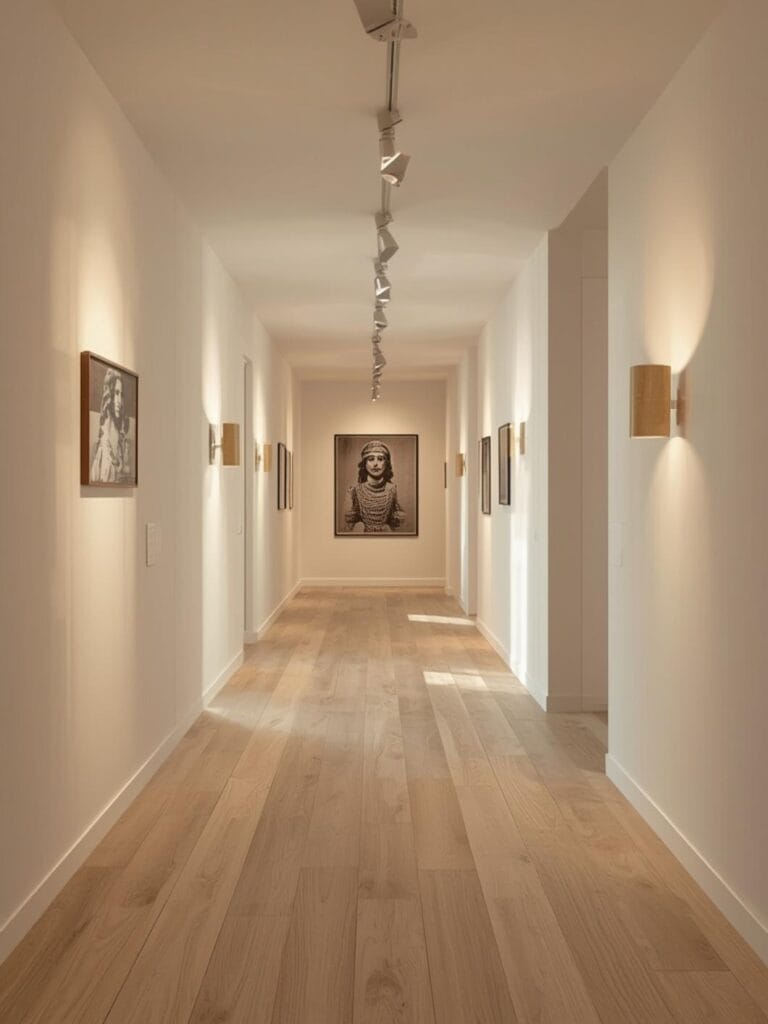 gallery wall lighting ideas final look