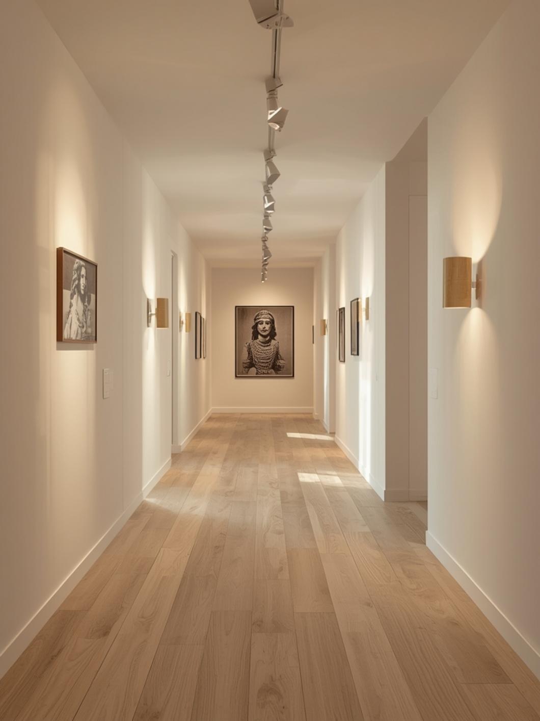 gallery wall lighting ideas final look
