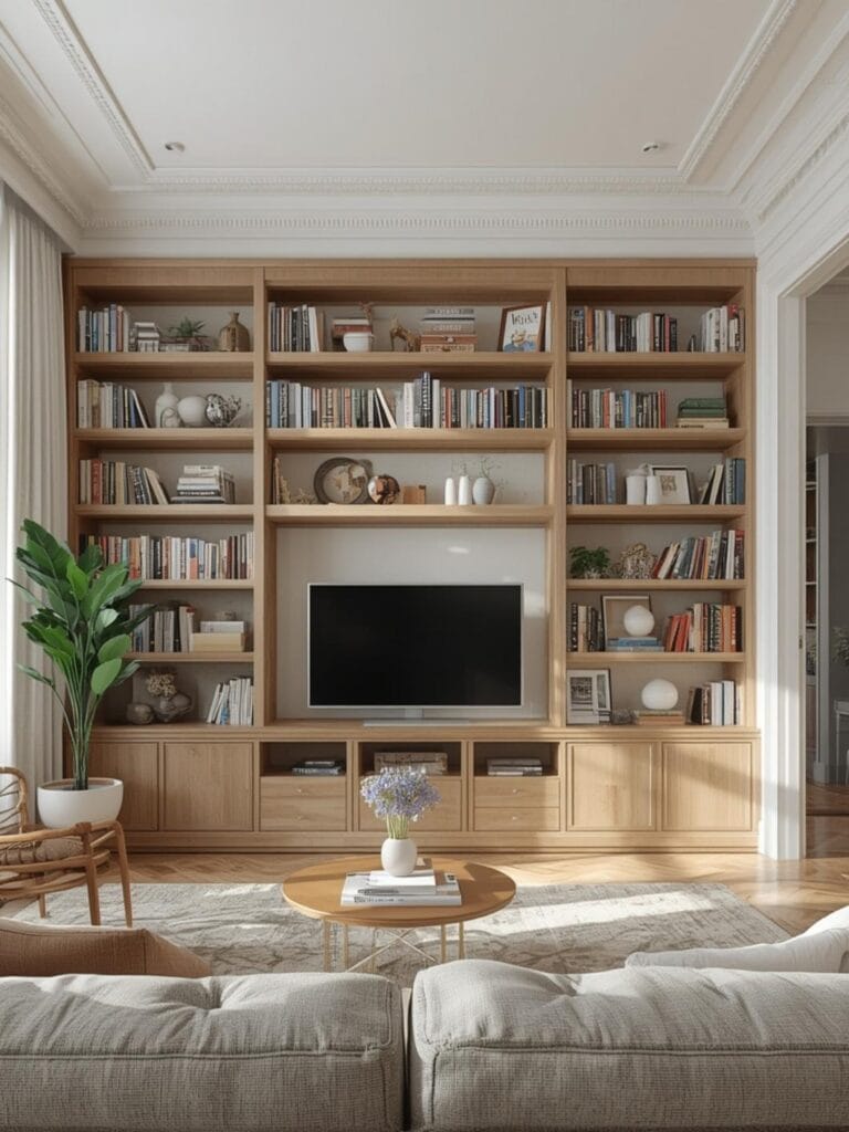 living room bookshelf decorating ideas final look