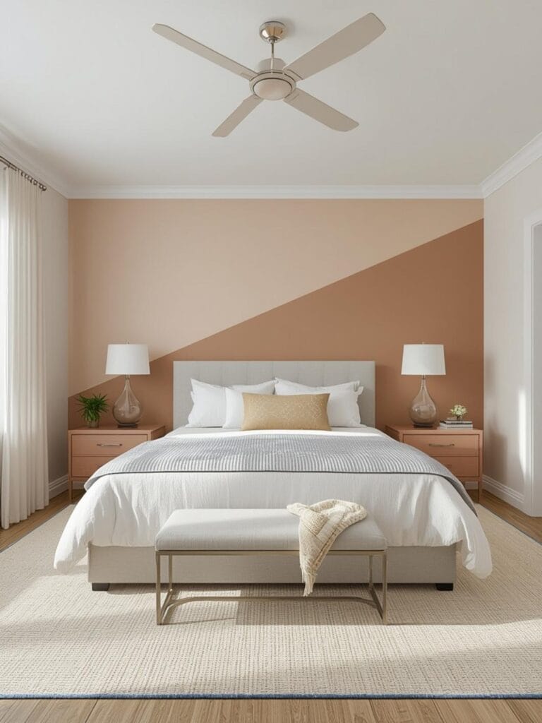 master bedroom paint ideas with accent wall final look