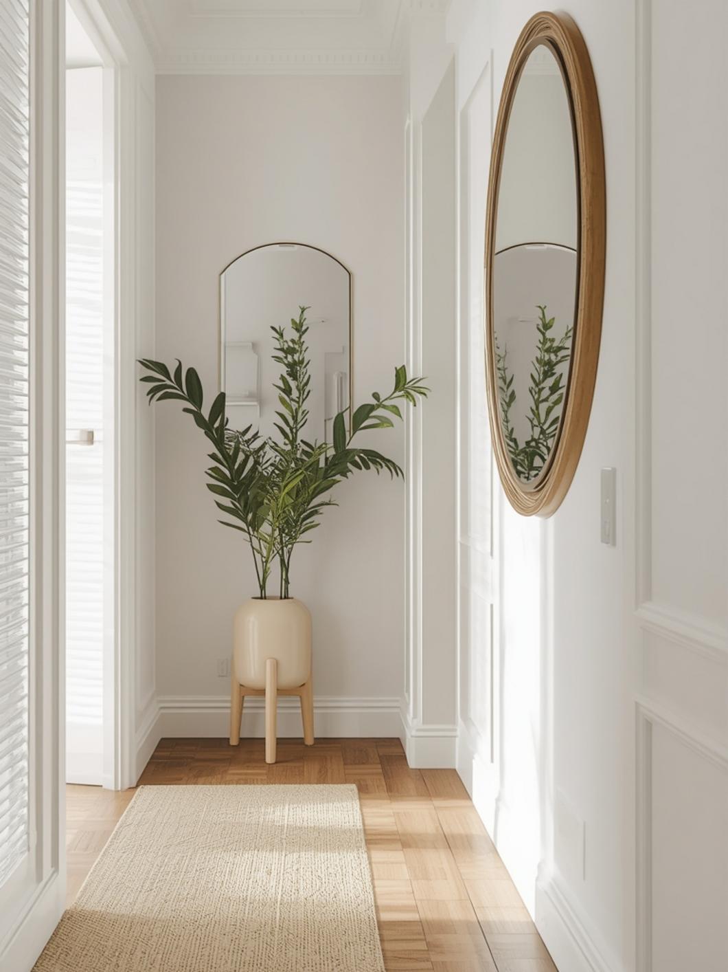 mirror accent wall ideas final look